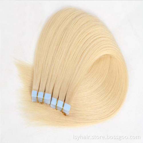 Platinum Blonde Color  613  2.5gram/piece 18" Remy Tape In Human Hair Extension Full Cuticle 20pcs/pack